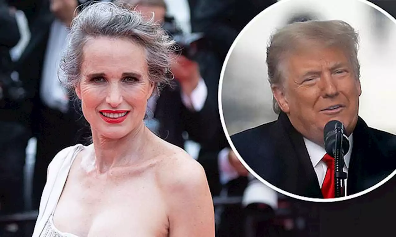 Andie MacDowell recalls panic attack 'right after Trump got elected'