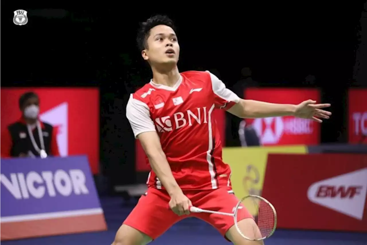 Piala Thomas 2022: Anthony Ginting Kalahkan Mantan Peringkat 1 Dunia, Indonesia 1-0 Jepang