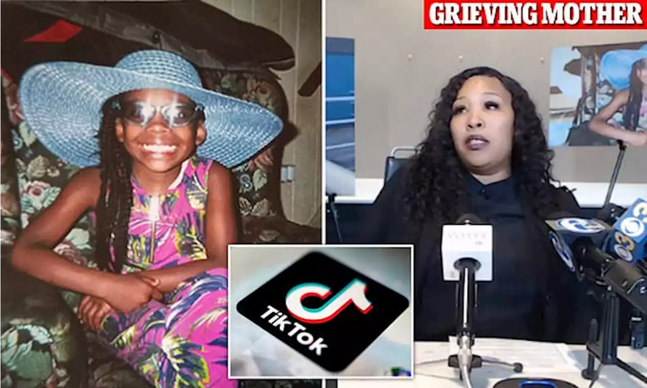 Family sues TikTok after girl, 10, dies doing 'blackout challenge'