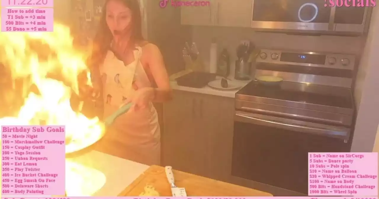 American Twitch streamer’s attempt to put out fire she caused in kitchen gets thrashed online | Malay Mail