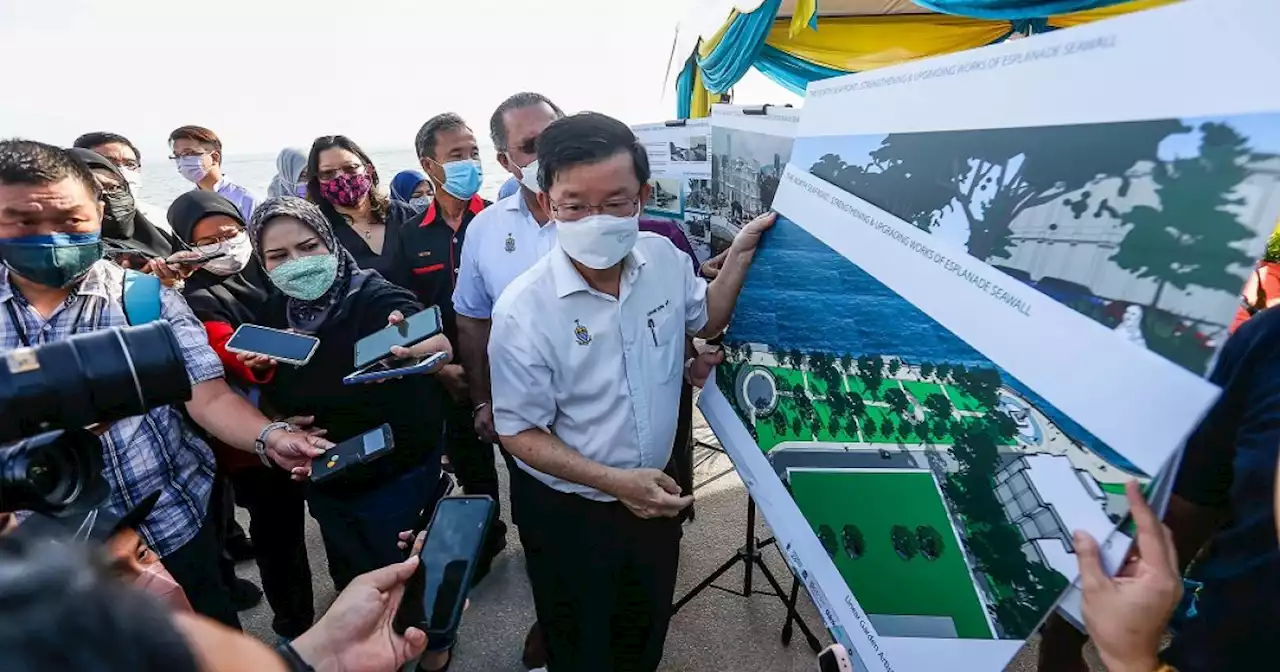 Penang CM: Esplanade seawall open to public after RM12.9m facelift | Malay Mail