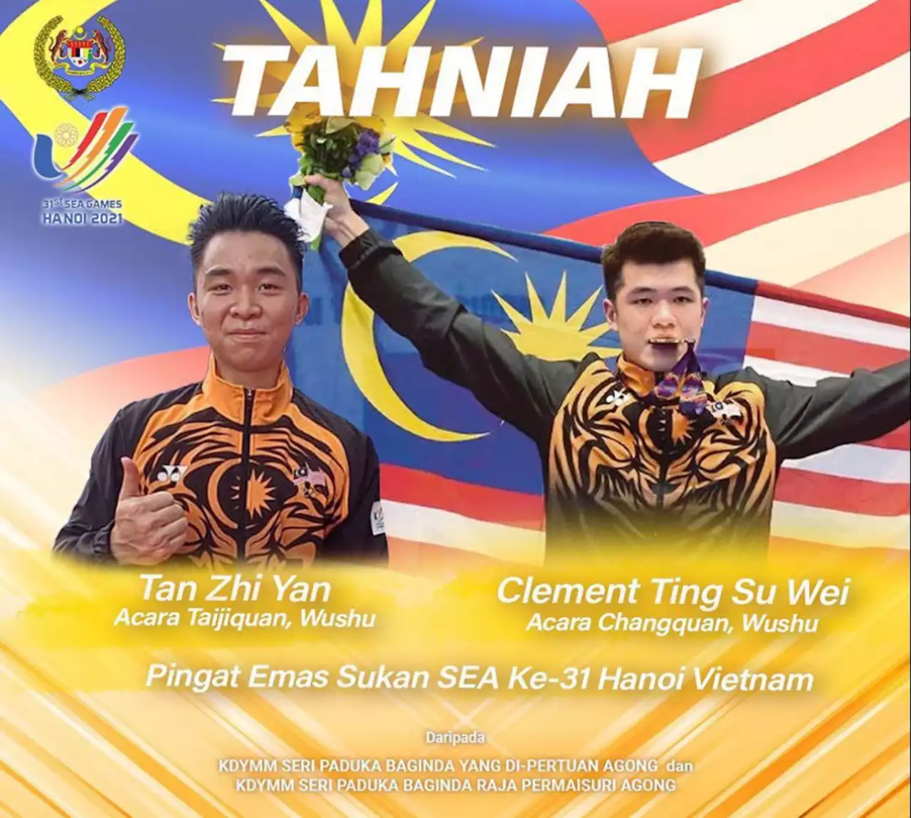 King, Queen congratulate Wushu exponents on SEA Games gold win | The Malaysian Insight