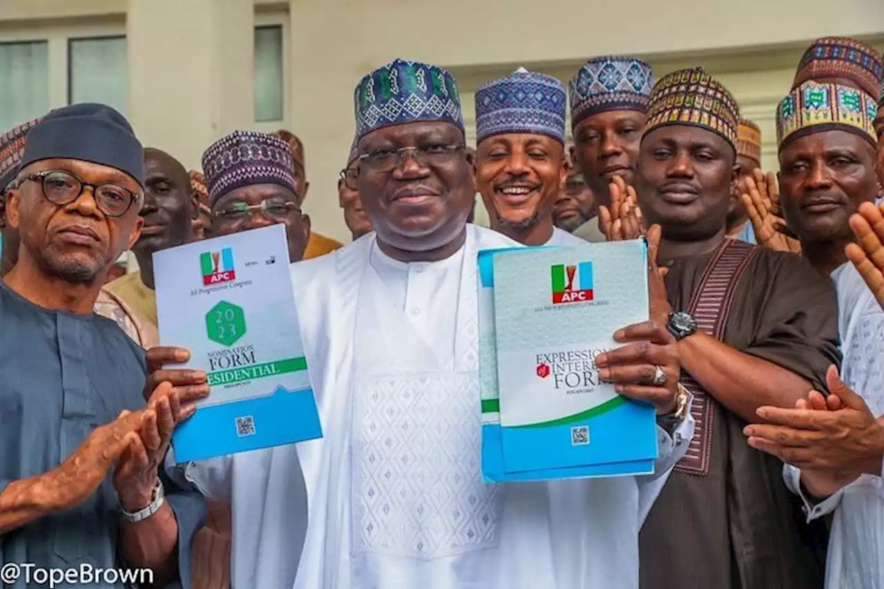 2023: Govs Buni, Uzodinma submit Lawan's presidential nomination form to APC