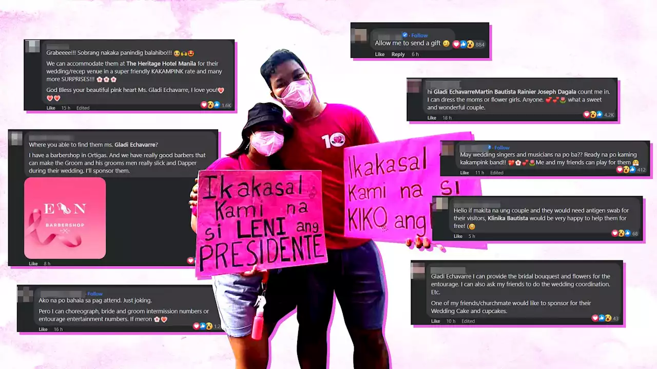 Tuloy ang kasal! ‘Kakampink’ couple receives overwhelming support despite Robredo’s election loss
