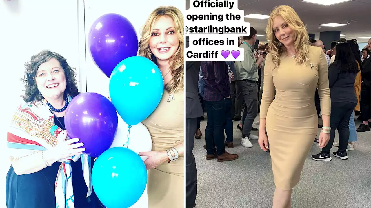 Carol Vorderman shows off her incredible curves as she stuns in a nude dress