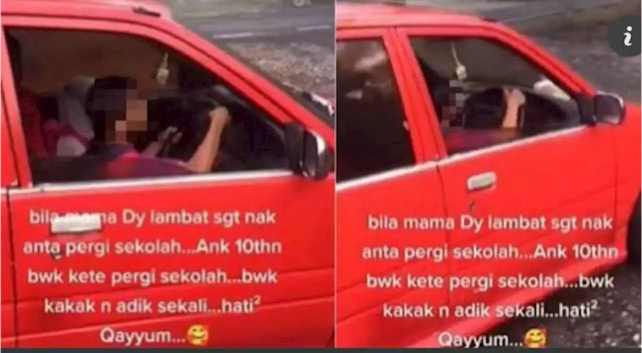 Kanak-kanak 10 tahun pandu Kancil ke sekolah