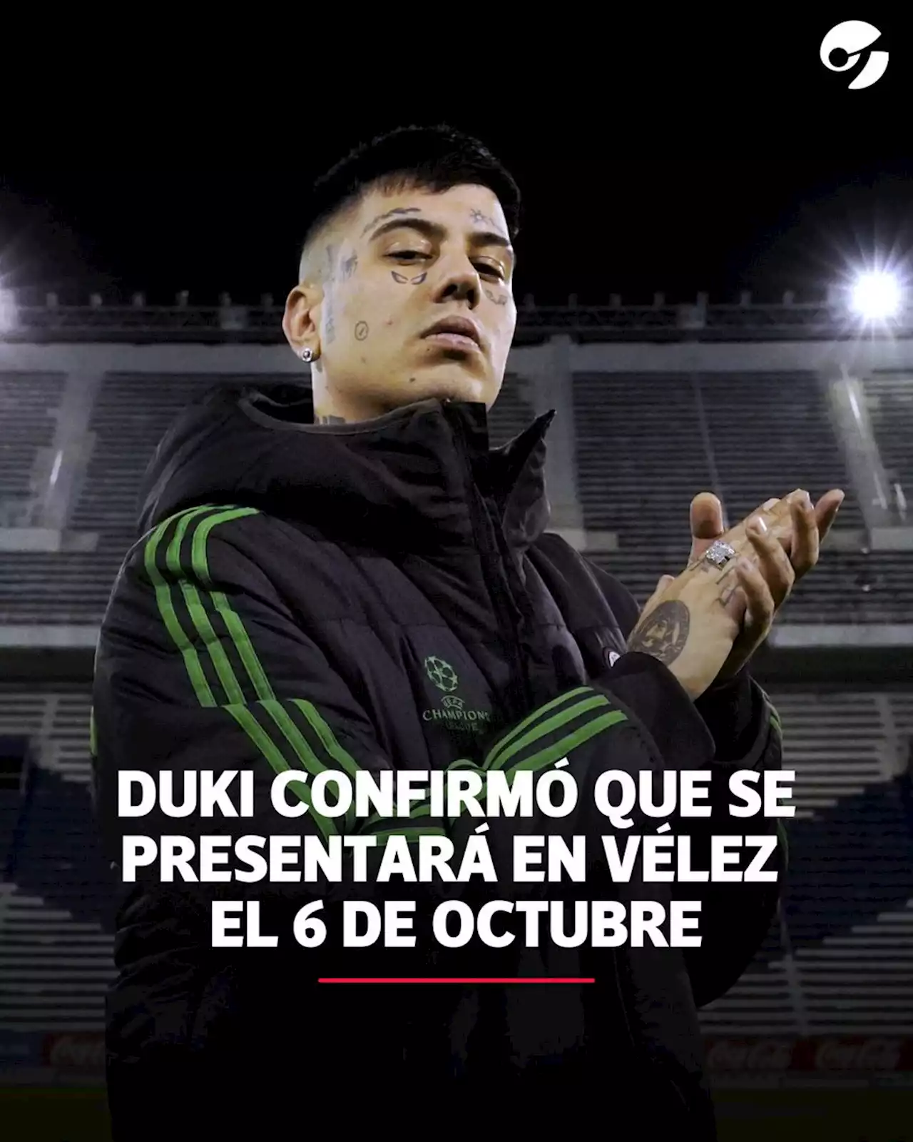 Duki anunció un recital en Vélez: cómo fue y dónde conseguir las entradas