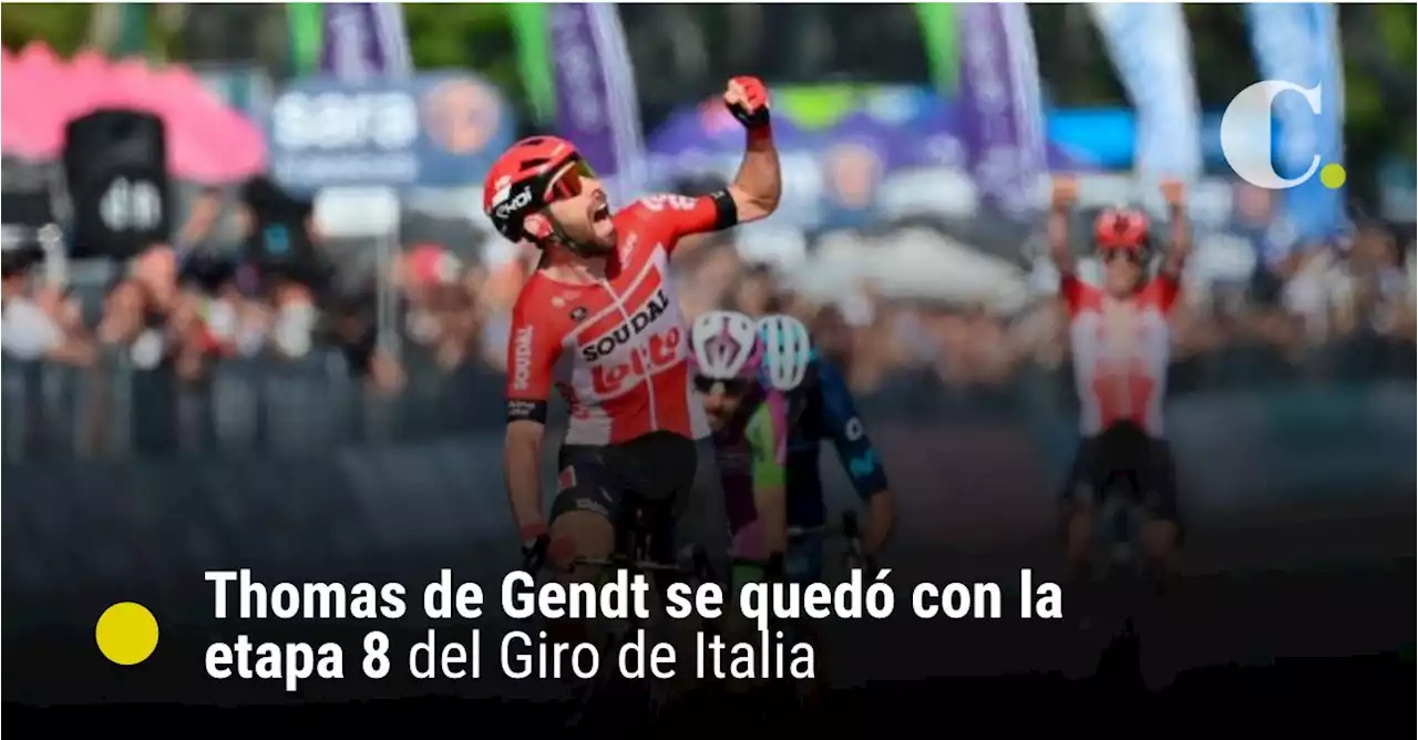 Thomas de Gendt se quedó con la etapa 8 del Giro de Italia