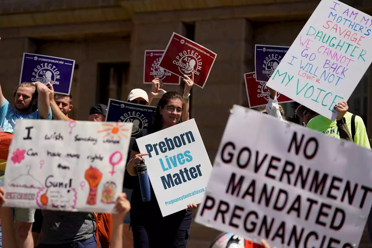 Now playing in downtown Austin: An angry abortion rights rally, and a celebration of Trump