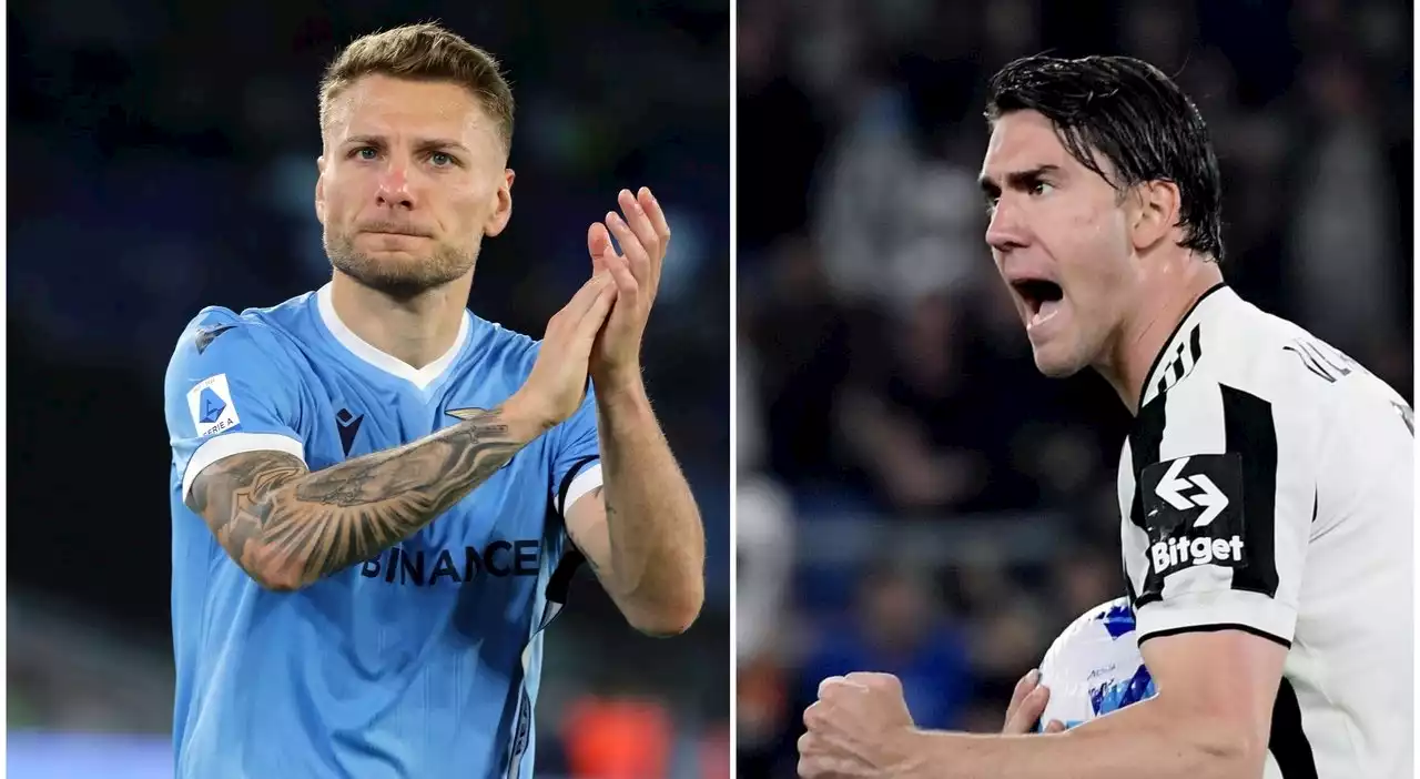 Juve-Lazio, un trono per due: ecco la sfida del gol tra Vlahovic e Immobile