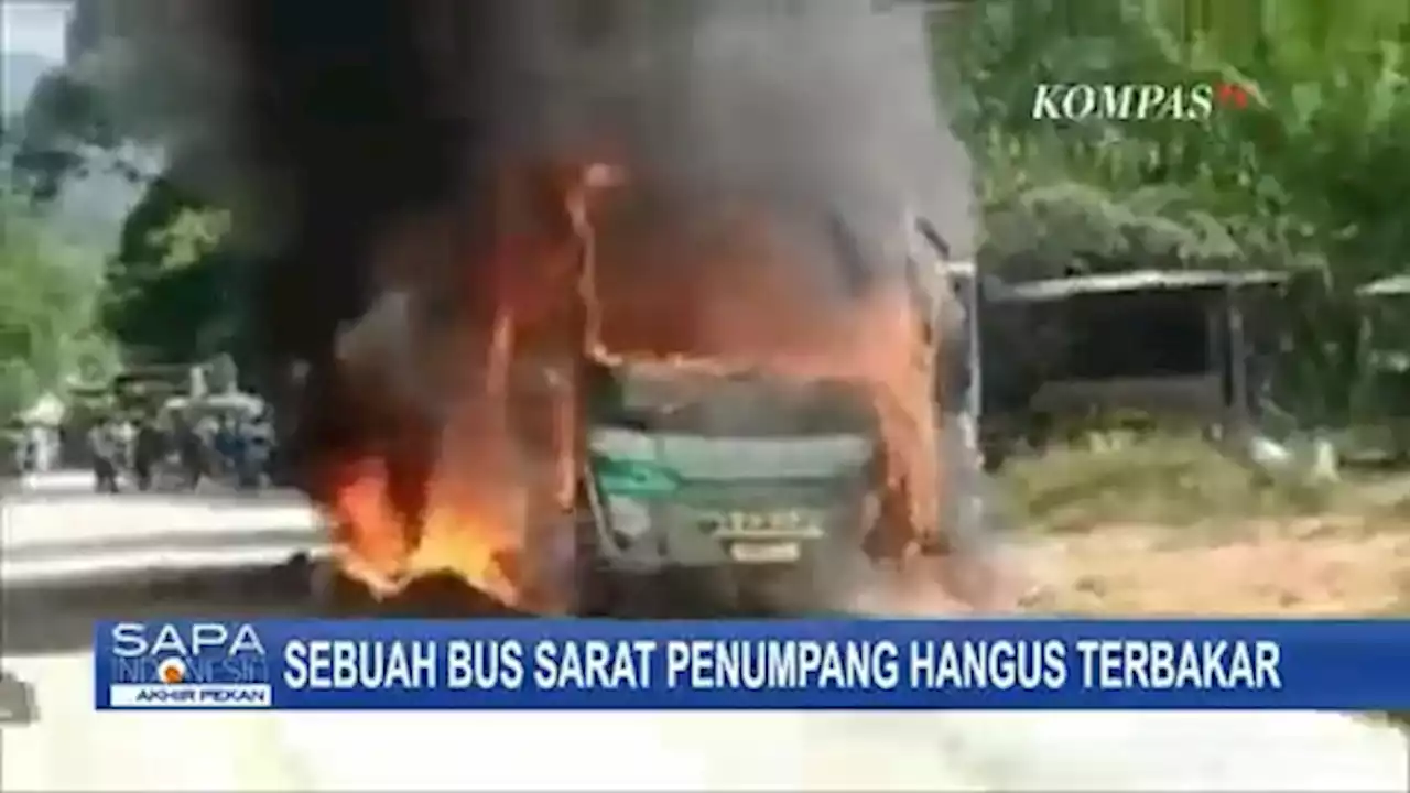 Kobaran Api Lahap Habis Bus ALS, 46 Penumpang Lanjutkan Perjalanan dengan Bus Pengganti