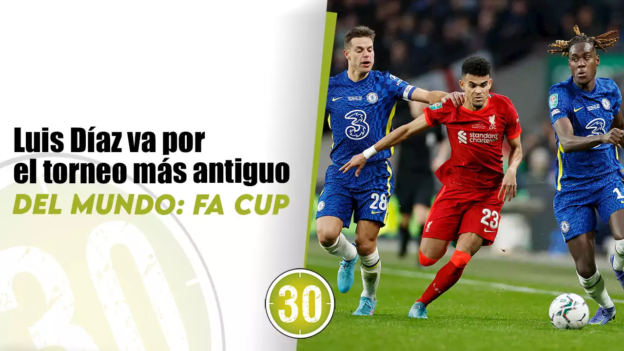 Luis Díaz va por un nuevo título con el Liverpool: ¡Final FA Cup!