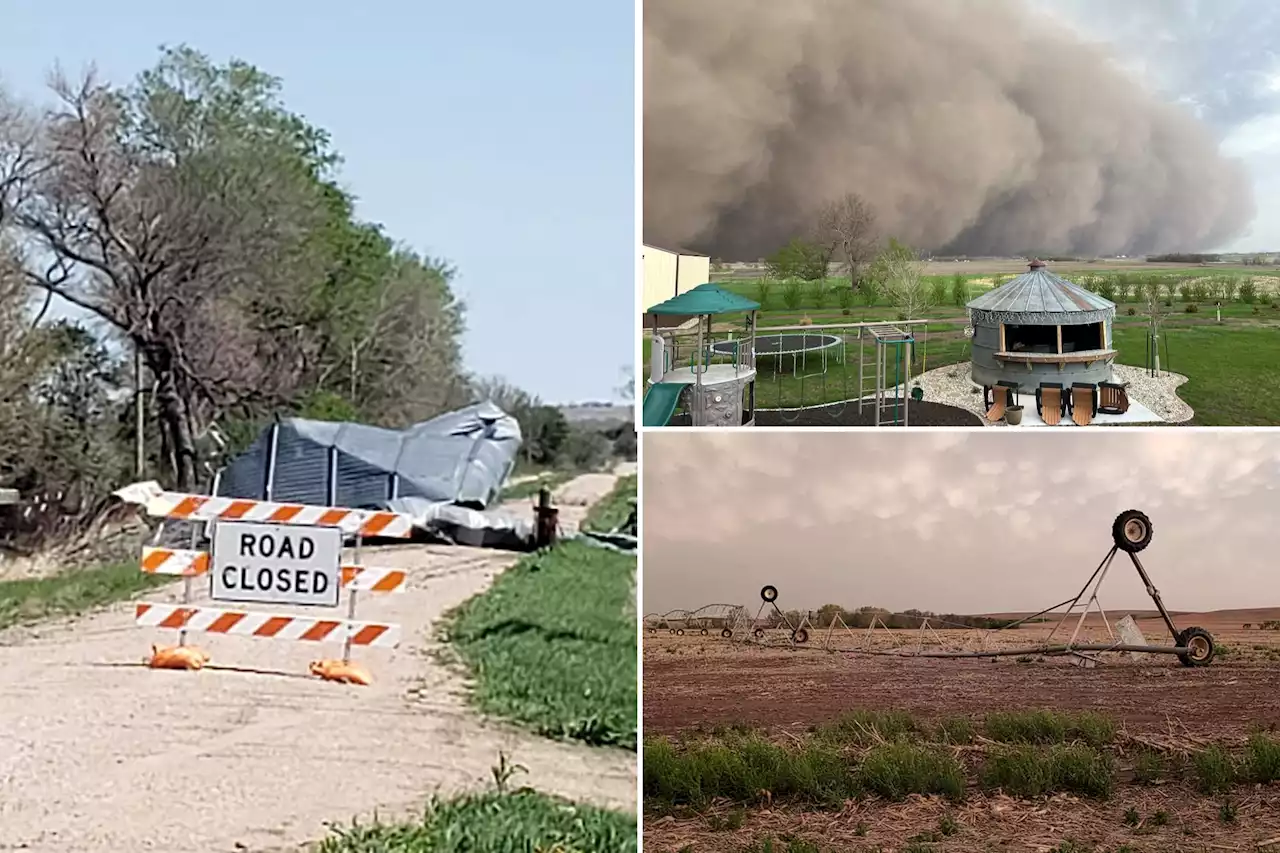 Dust storm, hurricane-force winds tear destructive path across US upper Midwest