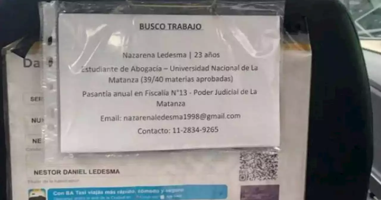 Taxista promociona el currículum de su hija y se vuelve viral: le consiguió varias entrevistas