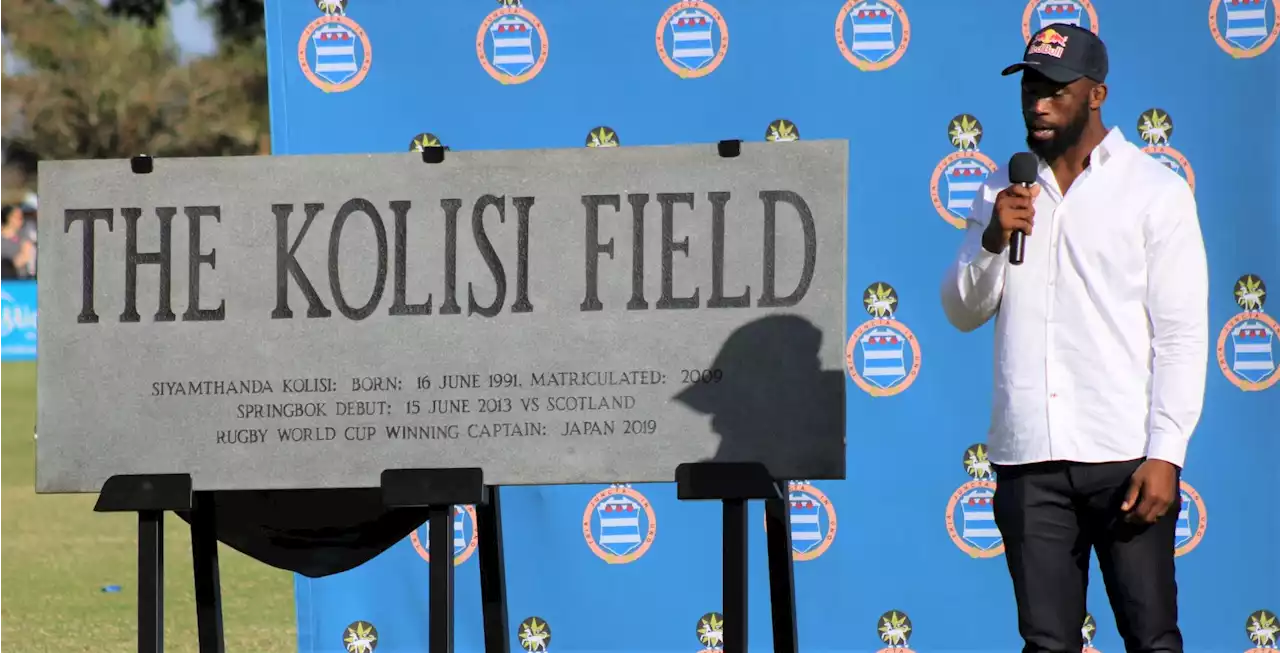 Watch: Kolisi ‘humbled’ by high-school field naming