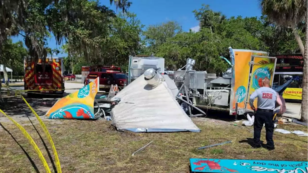 Food truck explodes at Florida seafood festival