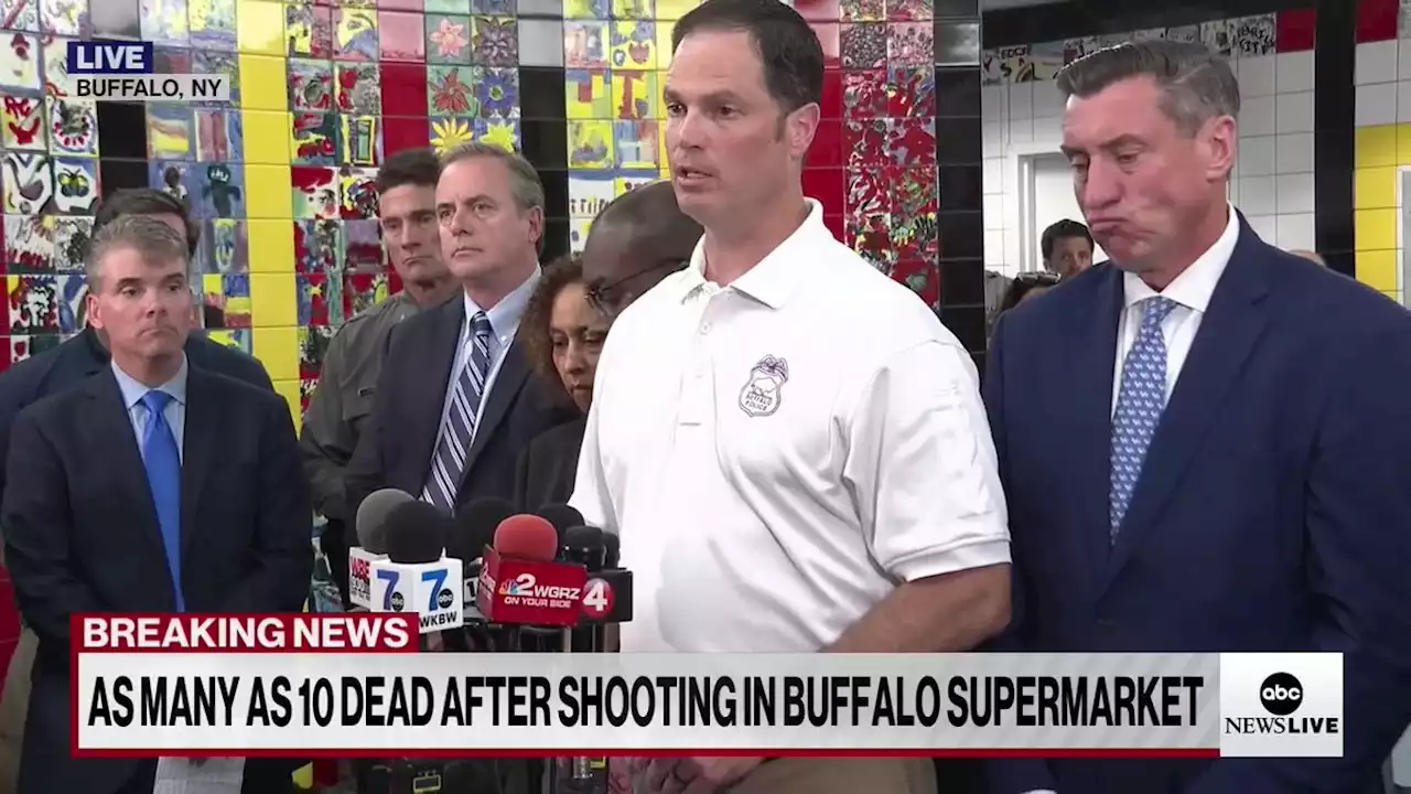 At least 10 dead in mass shooting at Buffalo, New York, supermarket in alleged hate crime