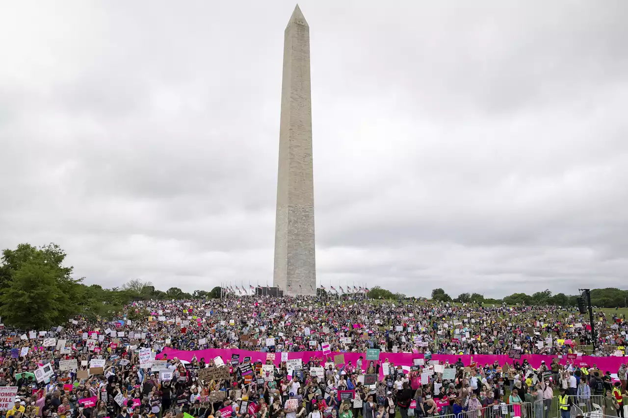 Abortion rights backers rally in anger over post-Roe future