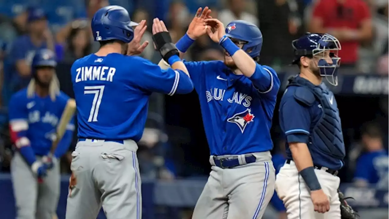 Blue Jays play long ball to snap skid, beat Rays 5-1