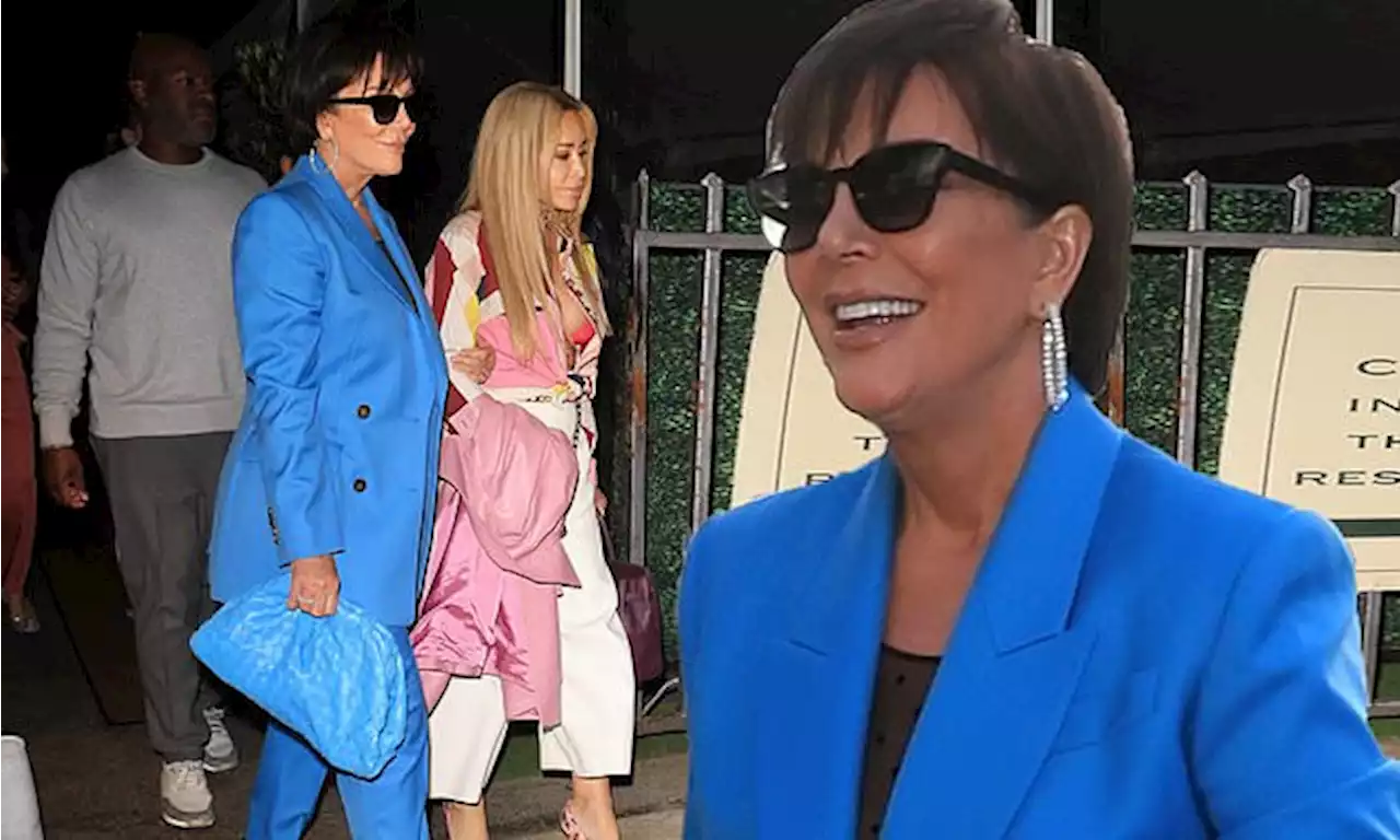 Kris steps out to Giorgio Baldi with Corey and Faye