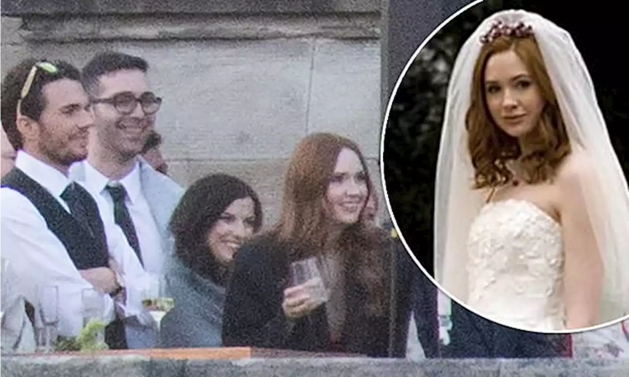 PICTURED: Karen Gillan marries Nick Kocher in Scotland