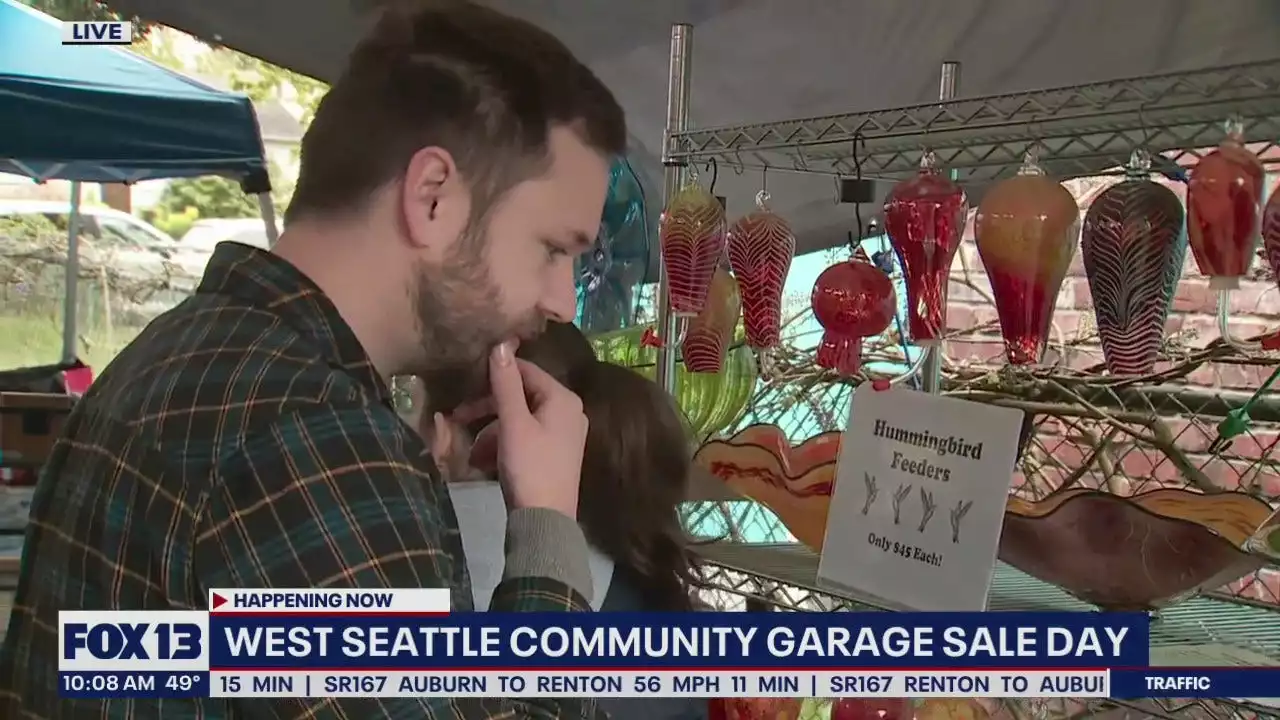 West Seattle Community Garage Sale Day kicks off for the first time in 2 years