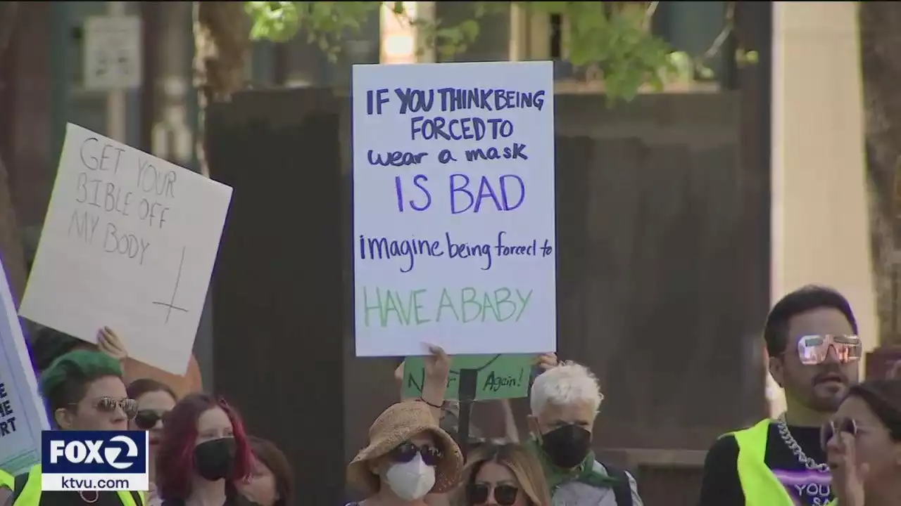 Abortion rights protesters take to the streets of San Francisco