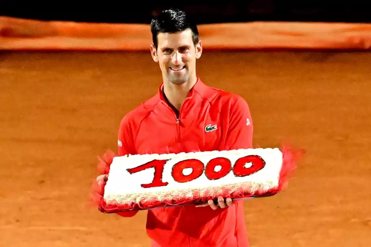 Djokovic llegó a la final del Masters 1000 de Roma y alcanzó los mil triunfos en el ATP Tour