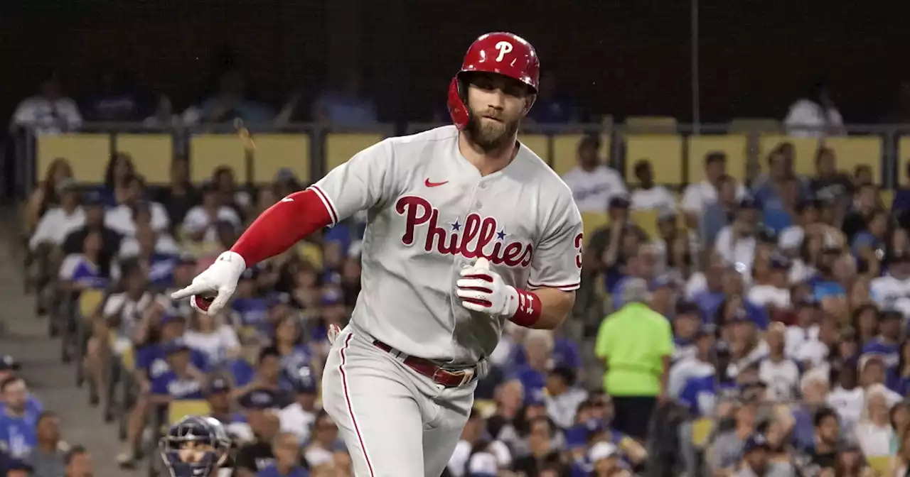 Bryce Harper, Phillies overwhelm Julio Urías in third straight win over the Dodgers