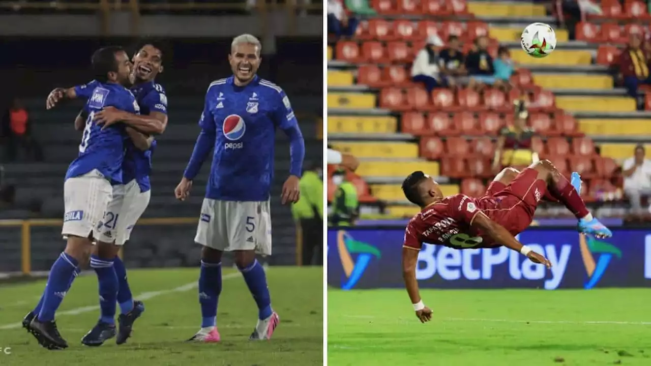 Millonarios y Tolima líderes y cabezas de serie para los cuadrangulares