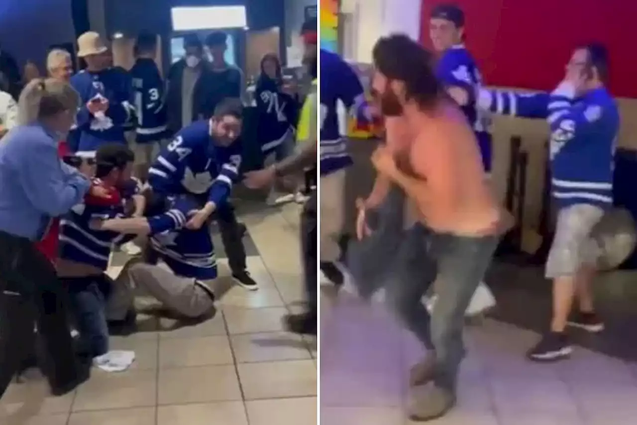 Maple Leafs fans turn on each other in concourse fights after Game 7 loss