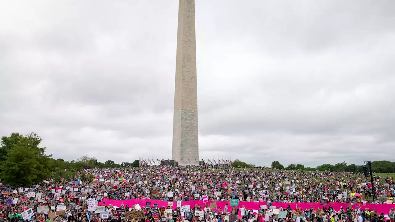 Abortion rights backers rally in anger over post-Roe future