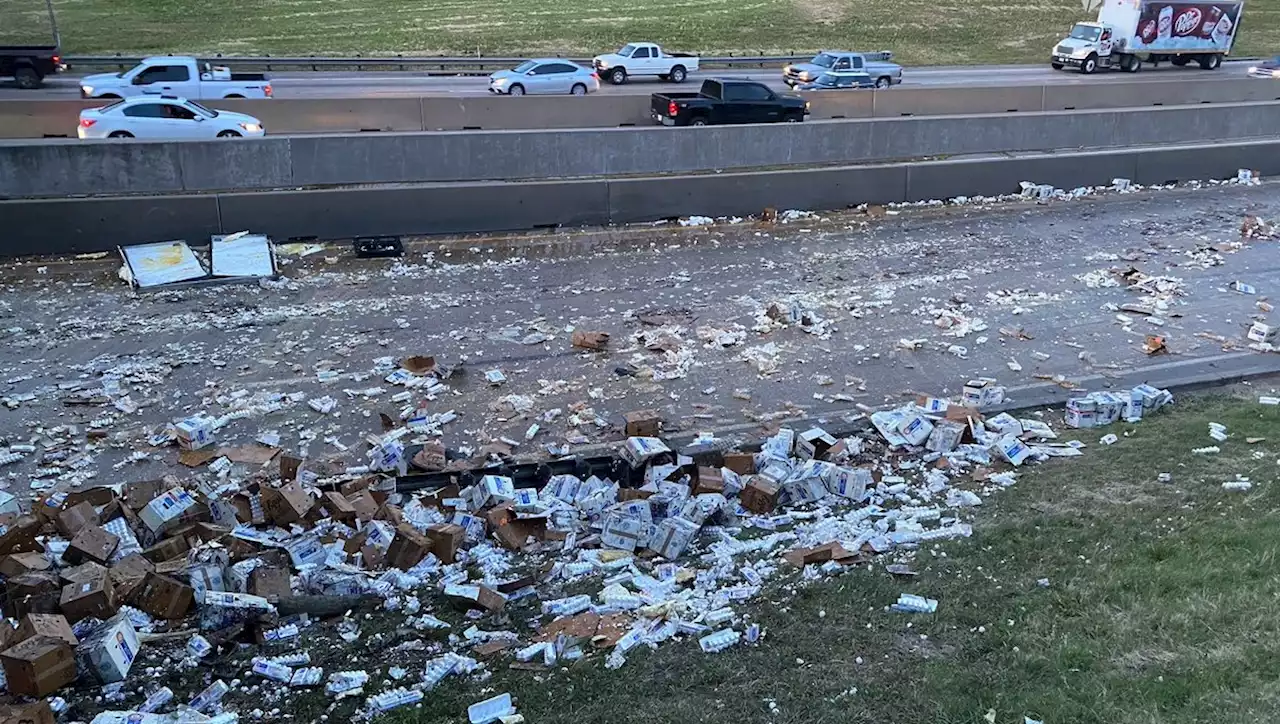 'Eggtremely' sticky road after 30K pound egg spill in Dallas