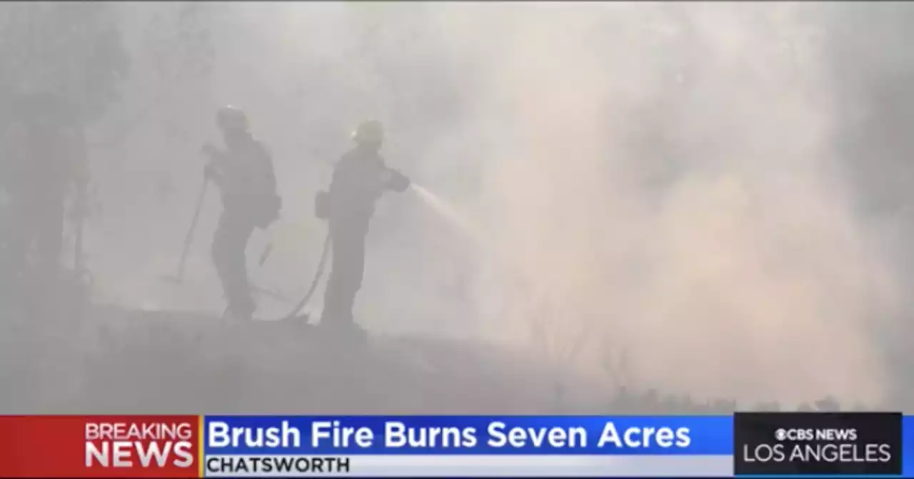 Crews half forward progress of Major Emergency brushfire in Chatsworth