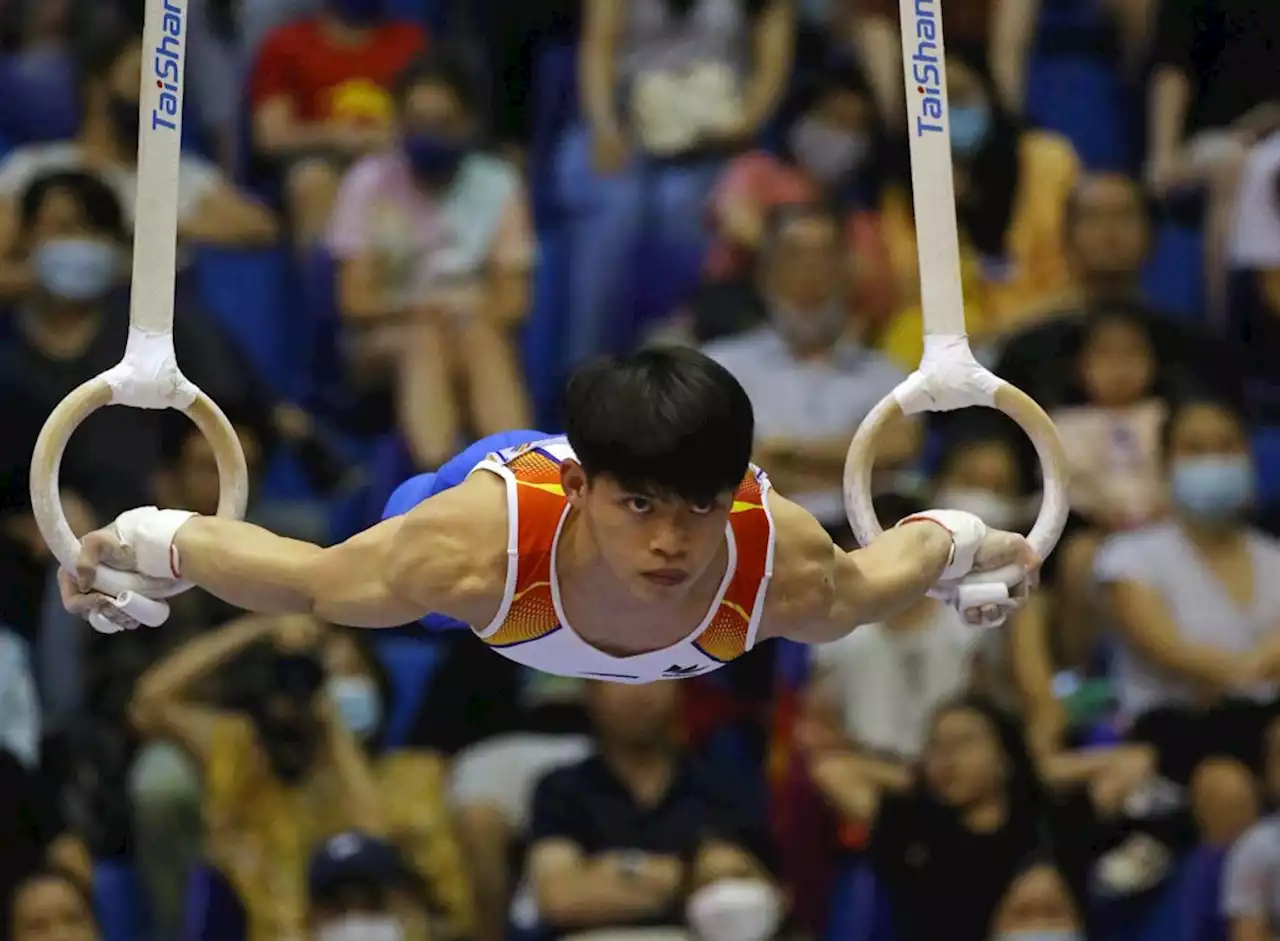 Carlos Yulo becomes first Filipino to win three gold medals in Hanoi