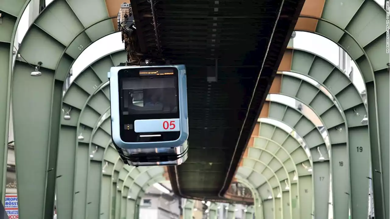 The German city with an incredible upside down railway