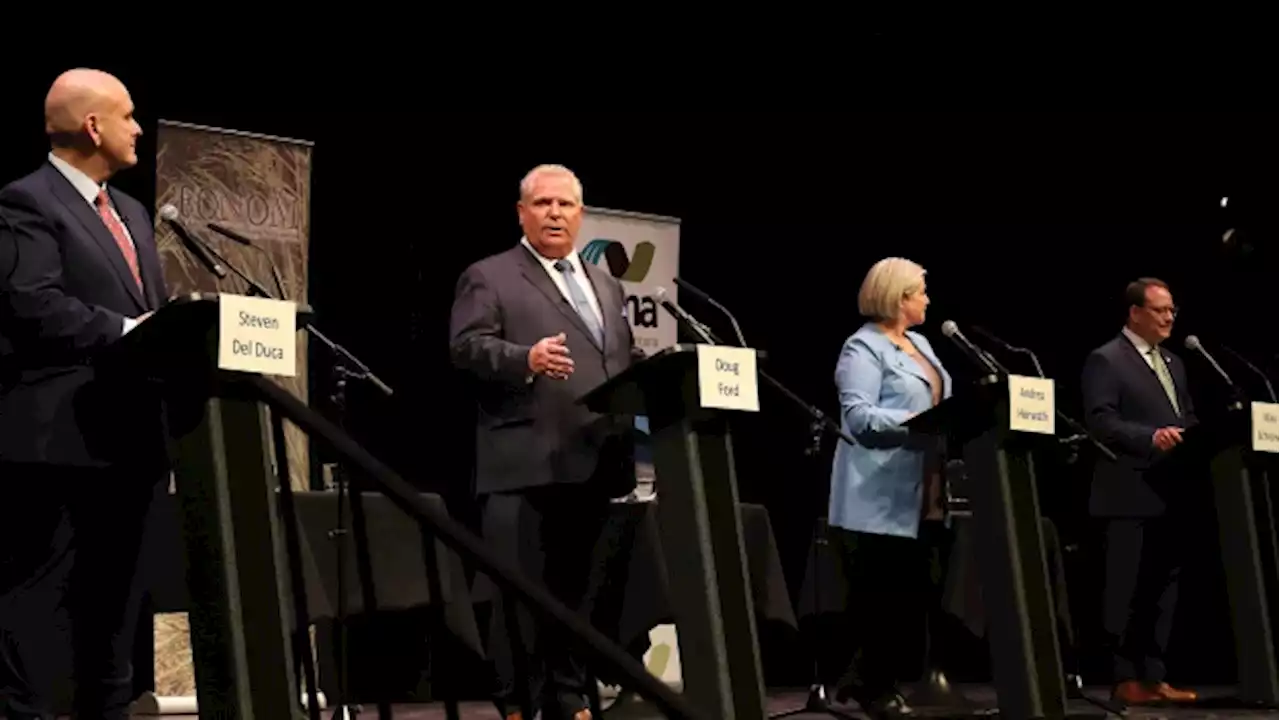 Ontario party leaders set to square off at election debate tonight