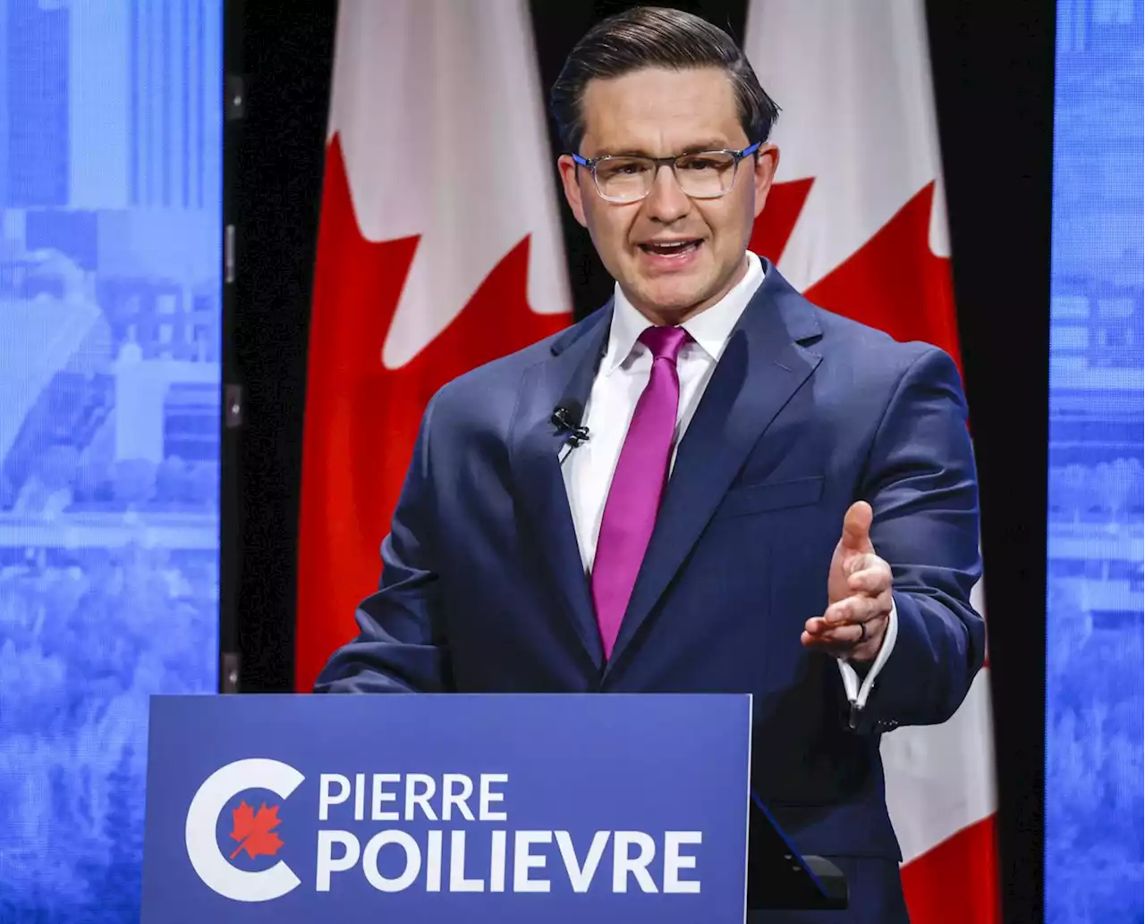 Tory leadership candidate Pierre Poilievre denounces ‘white replacement theory’