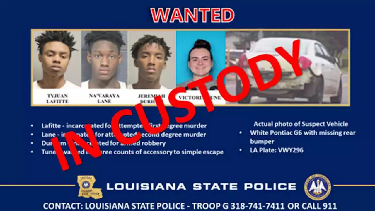 3 teens who escaped Louisiana detention facility with guard's help found in Houston, sheriff says