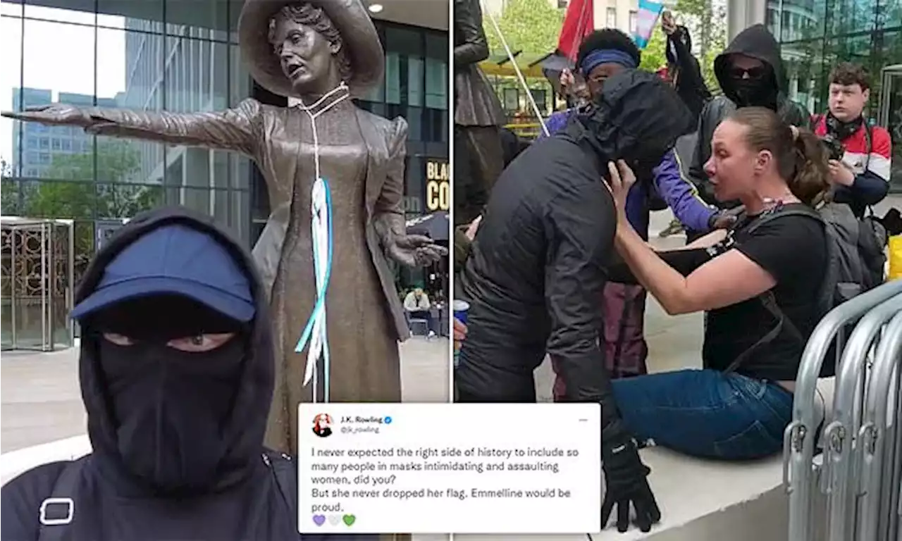 JK Rowling mocks trans protesters for 'dressing up as ninjas'