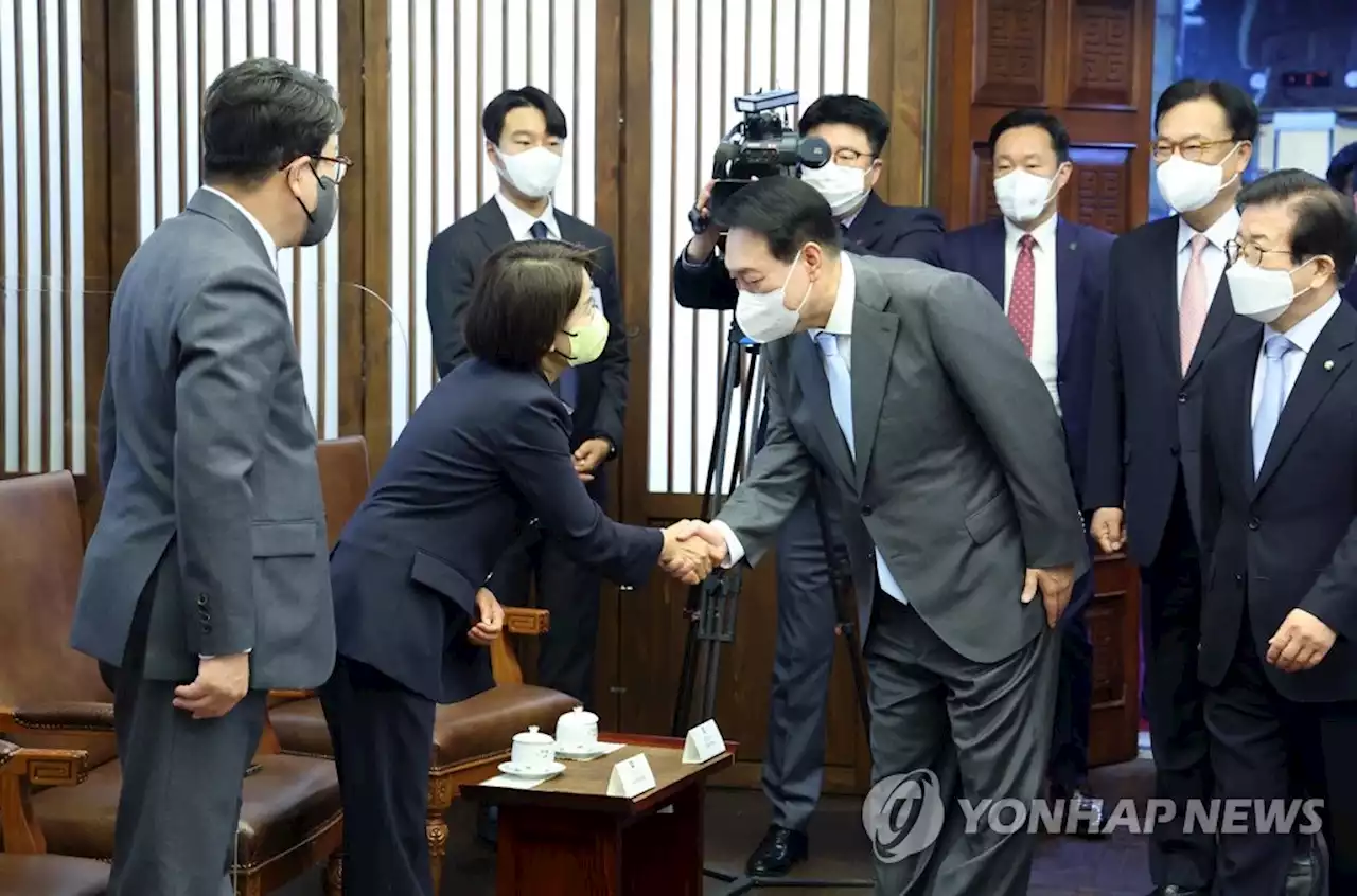 尹대통령 '한덕수 인준 협조해달라'…野 '인사 문제부터 풀라'(종합) | 연합뉴스