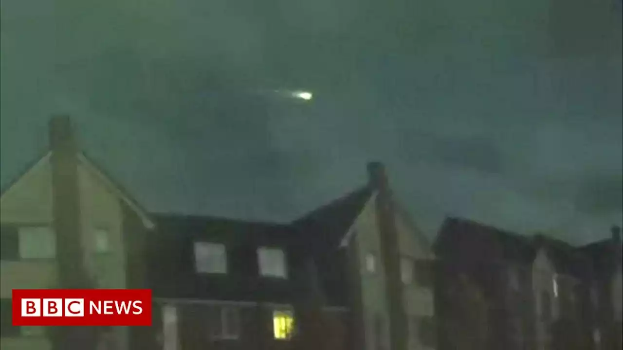 Fireball in sky caught on camera over the south