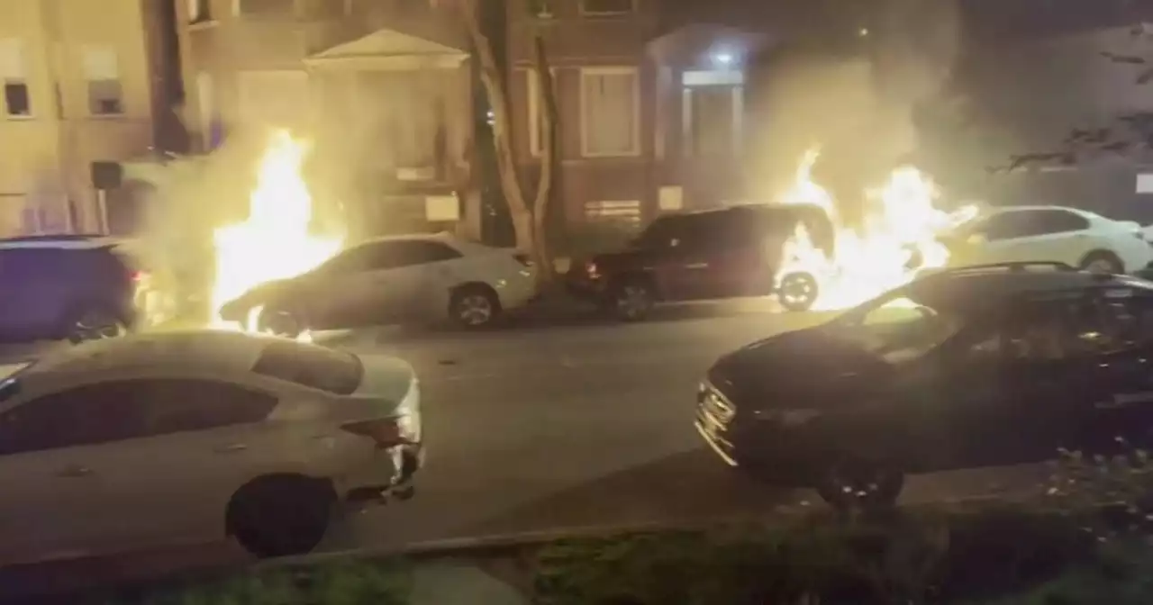 Arson investigation underway after explosion damages parked cars in Humboldt Park