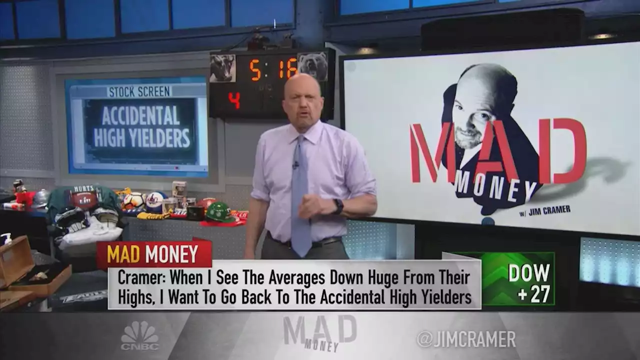 Watch Jim Cramer break down which high-yielding stocks are investable and why