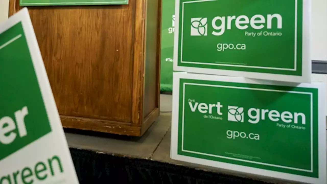 Election sign for Ontario Green Party candidate vandalized with hateful words