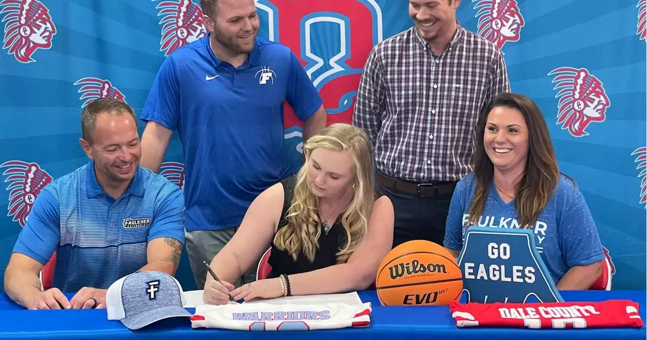 Dale County's Chyann Beasley signs basketball scholarship with Faulkner