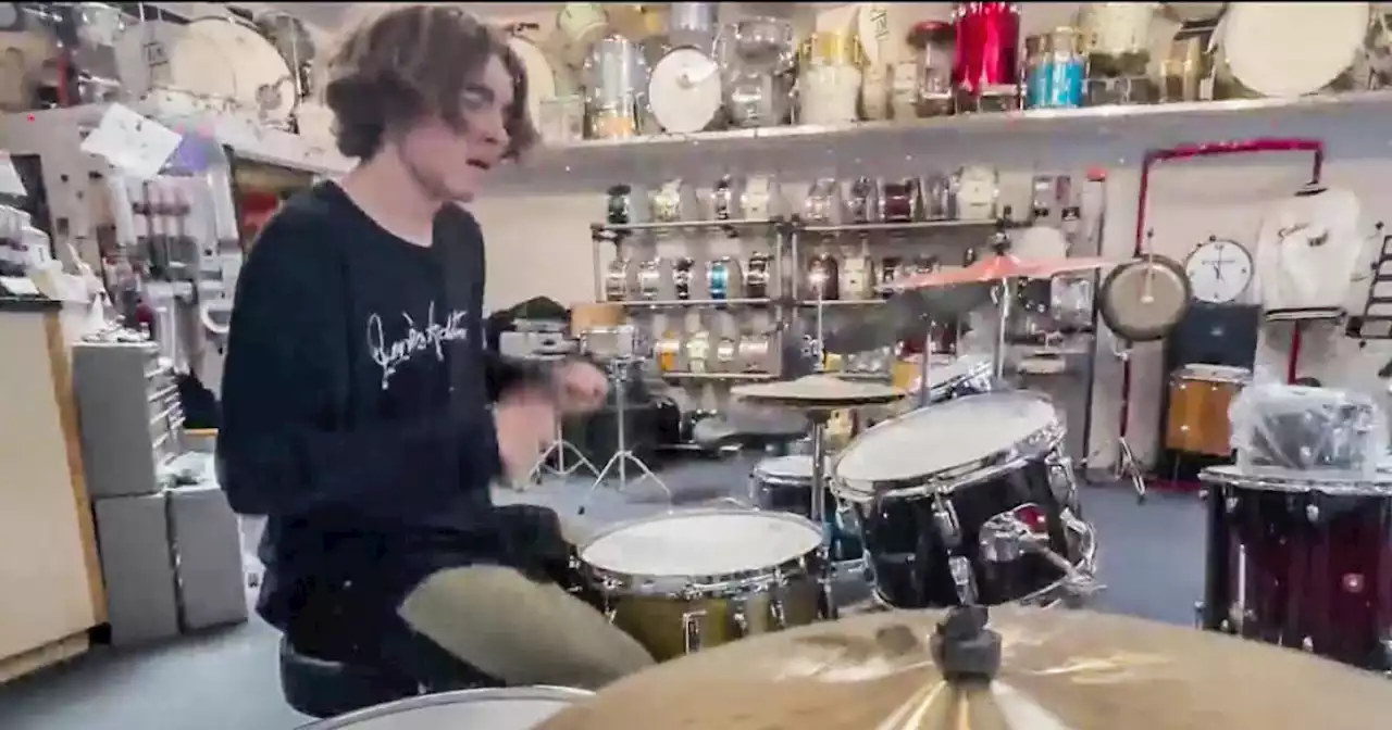 Mill Valley teen plays drums with Pearl Jam at Oakland Arena