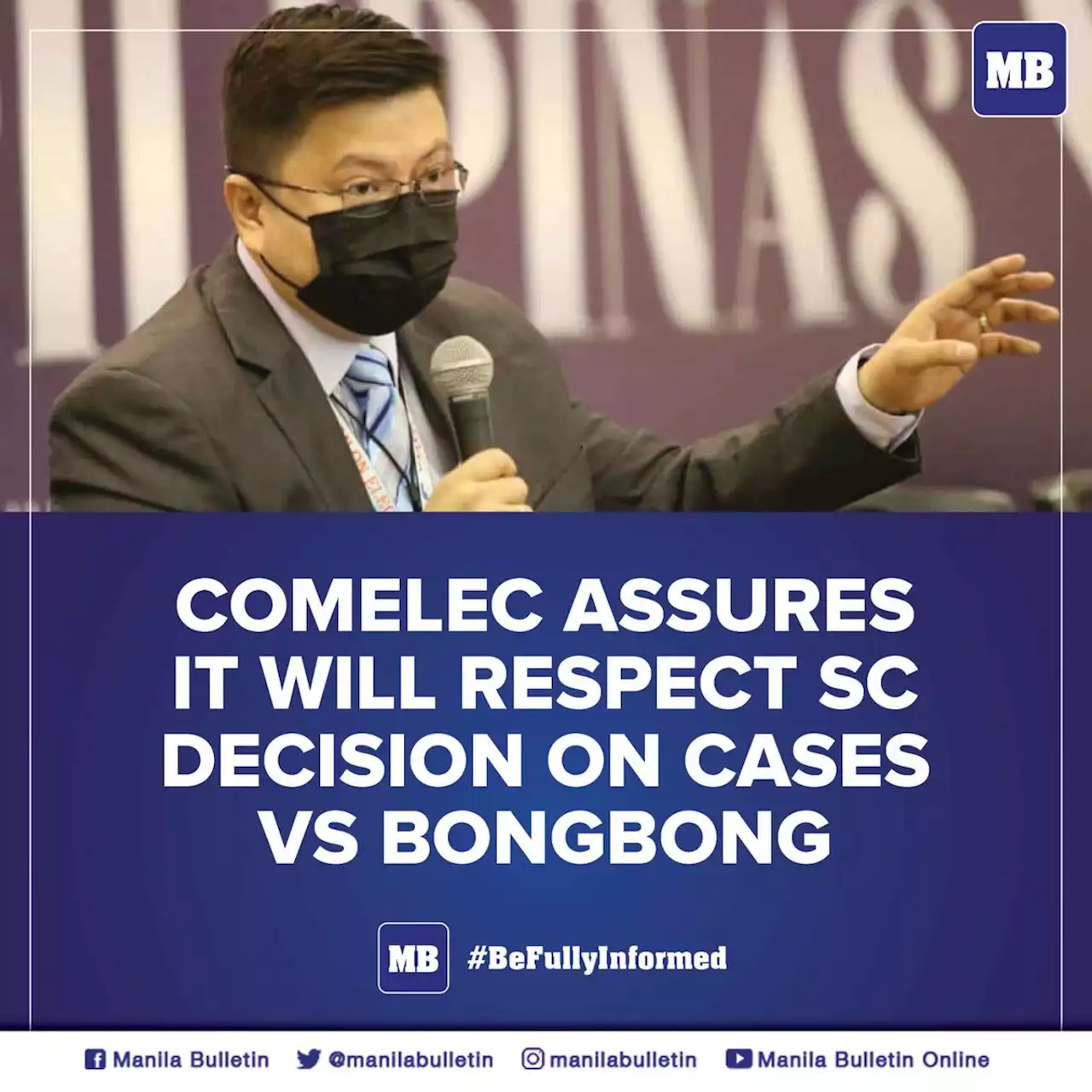 Comelec assures it will respect SC decision on cases vs Bongbong