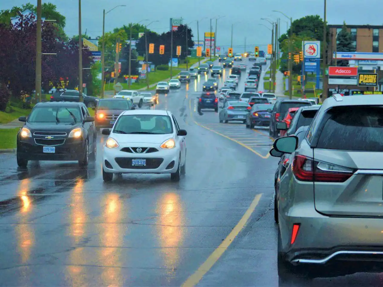 Gasoline prices hit record highs in Canada ($2.06 a litre) and U.S. ($4.43 a gallon)