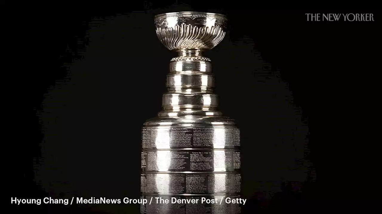 The Stanley Cup Comes to Visit, Accompanied by a Handler in White Gloves